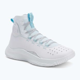 Under Armour CURRY 4 FLOTRO kosárlabda cipő fehér/stream/metál ezüst