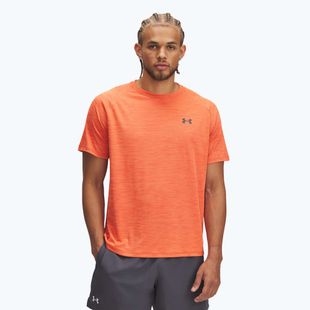 Under Armour Tech Textured fire/ares red/castlerock férfi edző póló