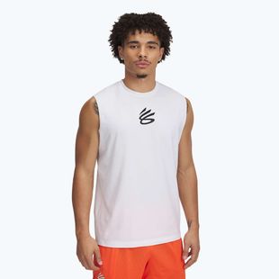 Under Armour Curry férfi kosárlabda póló fehér/fekete