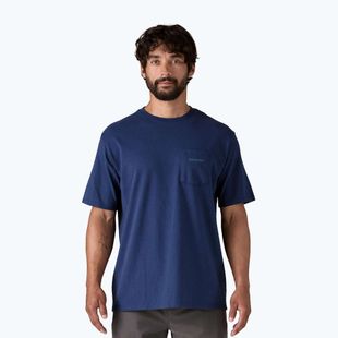 Férfi Patagonia Boardshort Logo Pocket póló Responsibili clement blue