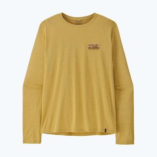 Férfi hosszú ujjú póló Patagonia Capilene Cool Daily - '73 Skyline limestone yellow/light limestone yellow c-dye