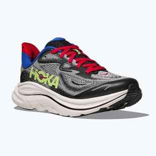 Gyerek futócipők HOKA Clifton 10 foggy grey/black