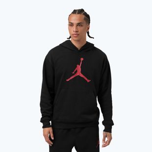 Férfi pulóver Jordan Pullover Hoodie fekete/gym piros