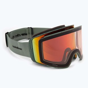 Férfi snowboard-szemüveg Quiksilver Storm MG dark ivy/clux ml red
