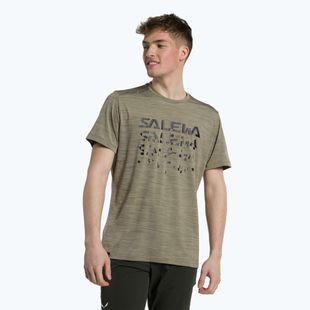 Salewa férfi trekking póló Puez Hybrid 2 Dry barna 00-0000027397
