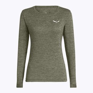 Női hosszú ujjú póló Salewa Puez Melange Dry faded green melange
