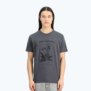 Alpha Industries férfi póló Hawaii vintage szürke