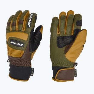 Férfi síkesztyű ZIENER Guard GTX + Gore Grip PR alpine dark/brown