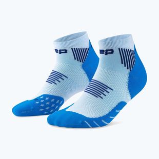 Női kompressziós zokni CEP Run Low Cut 5.0 blue/ice