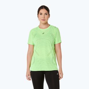 Női futópóló ASICS Metarun SS Top illuminate green