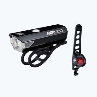 Kerékpárlámpa készlet CatEye AMPP 200 HL-EL042RC / ORB TL-LD160 black