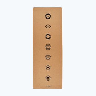 Jógaszőnyeg Myga Chakra XL 6 mm brown