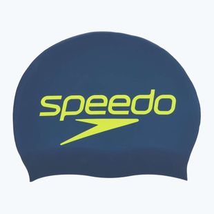 Speedo nyomtatott szilikon úszósapka éjszakai/biztonsági sárga
