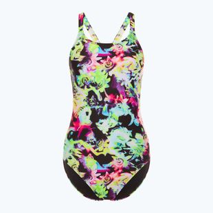 Női egyrészes fürdőruha Nike Hydrastrong Multi Print Fastback rainbow