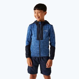 Gyermek fleece kapucnis pulóver REGATTA Dissolver X olimpiai kék/tengerész színű