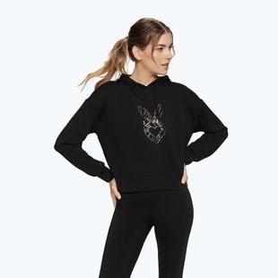 Női Cardio Bunny Freeze edzés pulóver fekete