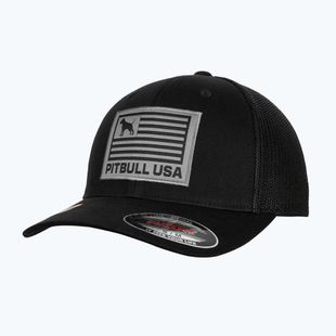 Férfi Pitbull Mesh teljes sapka Pitbull Usa Multicam fekete
