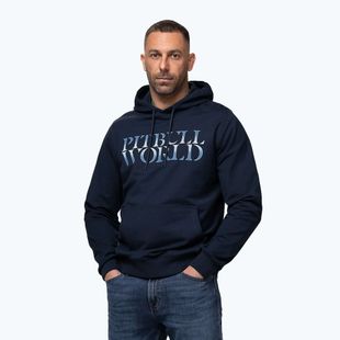 Férfi pulóver Pitbull World Sweatshirt Hooded dark navy