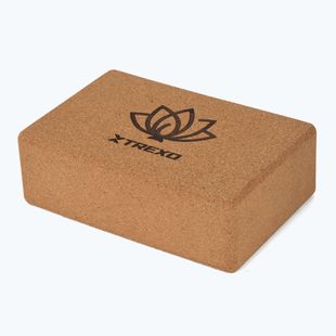 Jógatégla XTREXO parafa TXO-B4Z077-NC természetes