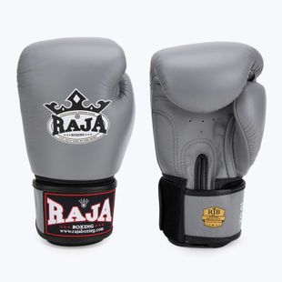 RAJA BOXING Single Standard valódi bőr szürke bokszkesztyű