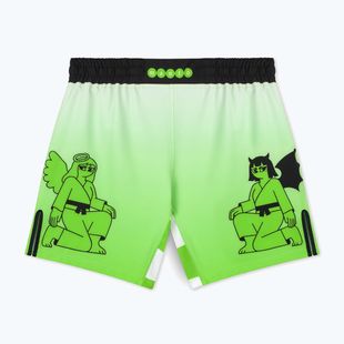 Férfi edzőshort MANTO Two Sides zöld