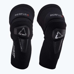 Leatt ReaFlex Hybrid Pro térd- és sípcsontprotektorok fekete színben