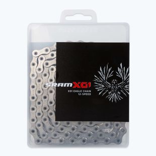 SRAM CN PCX01 EAGLE 126LI W/ PWR.LC kerékpár lánc ezüst 00.2518.023.011