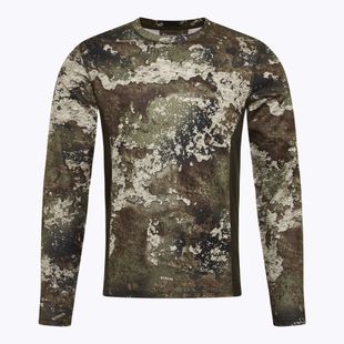 Férfi hosszú ujjú túrafelső Pinewood Furudal Camou InsectSafe strata/moss green
