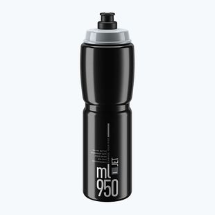 Elite Jet kerékpáros palack 950 ml fekete/szürke logó