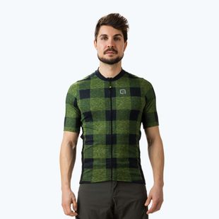 Férfi Alé Scottish kerékpáros mez zöld L22133462