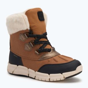Geox Flexyper ABX whisky / fekete gyermek hócipő