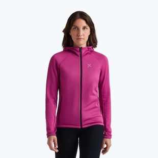 Női pulóver Montura Fadis Grid Hooded Maglia red