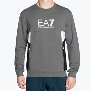 Férfi pulóver EA7 Emporio Armani Train Summer Block iron gate