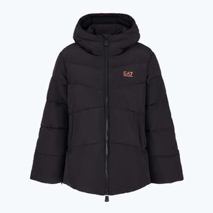 Női kabát EA7 Emporio Armani Train Logo Series Extra Padded Tape black