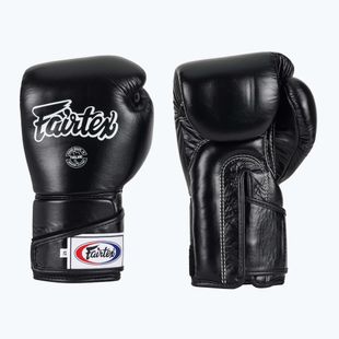 Fairtex stílusos szögletes sparring boxkesztyű - Locked Thumb fekete